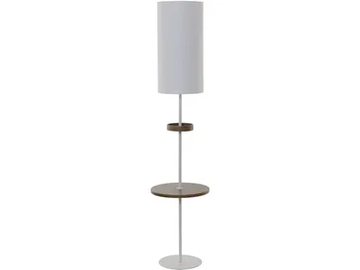 PLATEAUX BOIS - Metal floor lamp with shelf by Flam & Luce - view 2